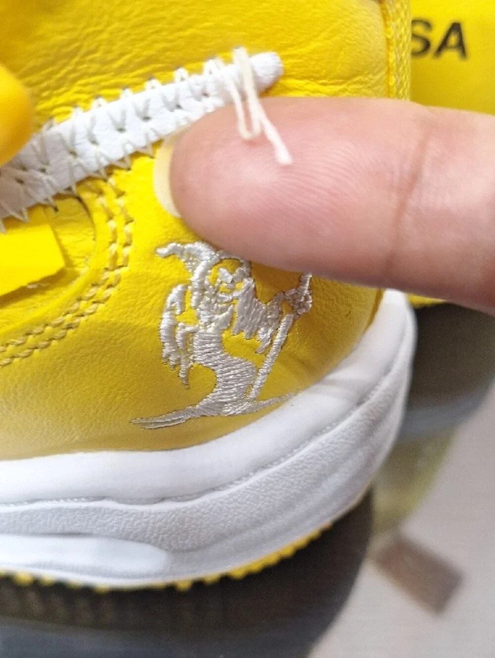 Nike Kids High-Top Sneakers in Yellow & White